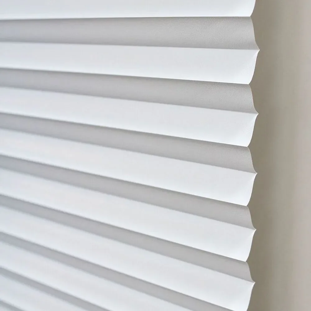 PowerSellerUSA Pleated Window Shades, Window Blinds Room Darkening Blinds 1